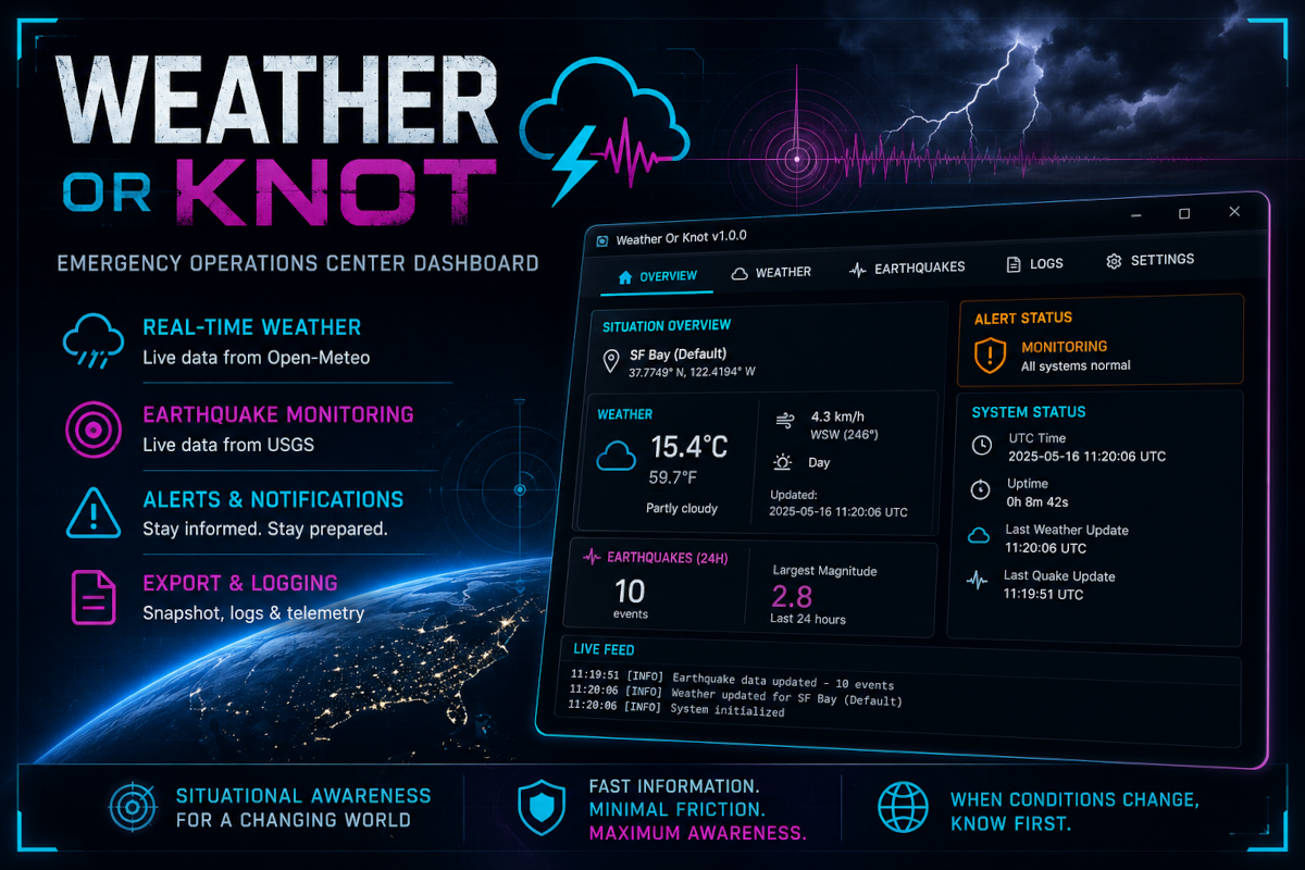 Weather Or Knot Dashboard