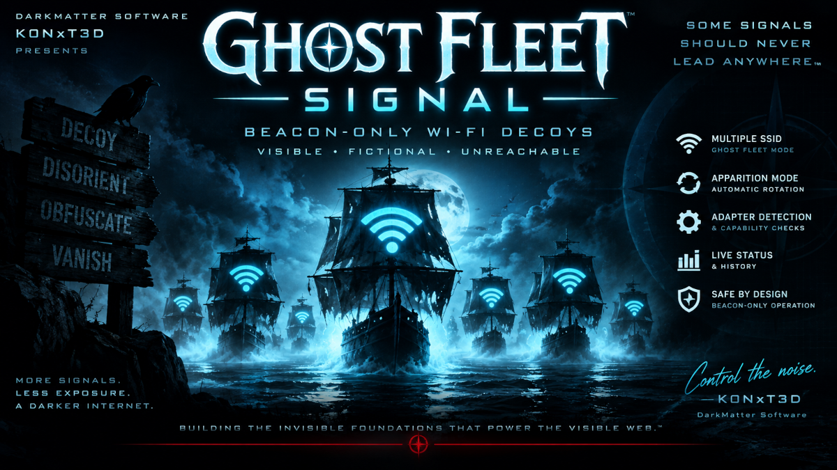 Ghost Fleet Signal cyber-noir promotional artwork