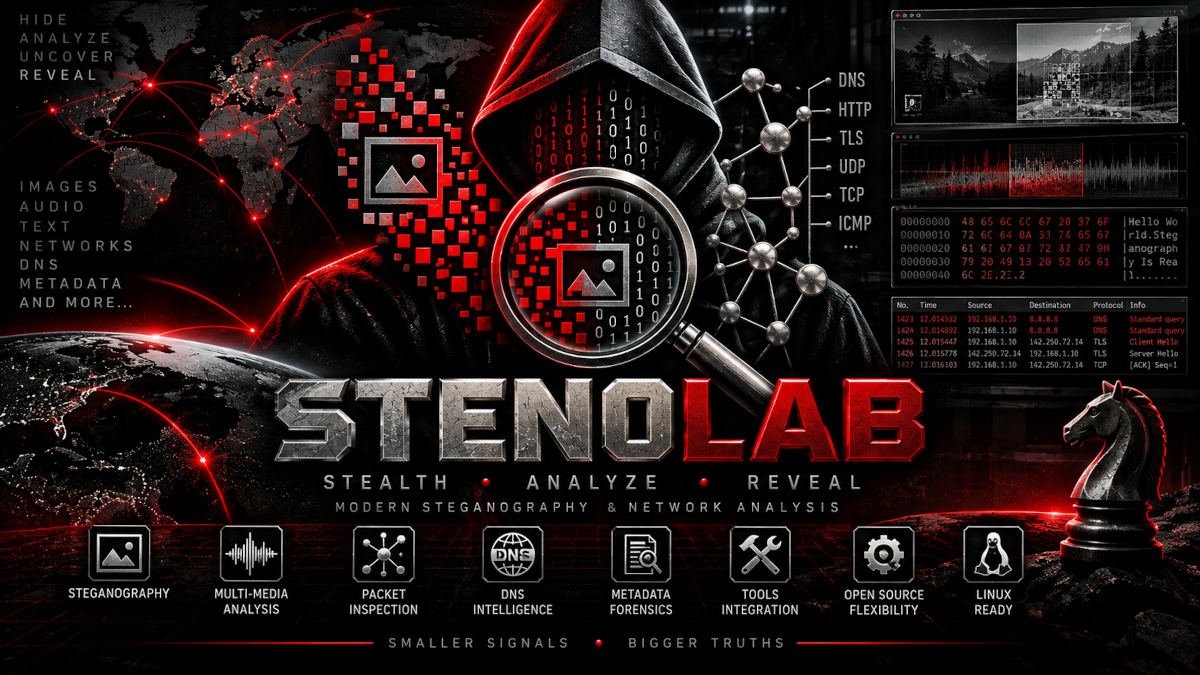 StenoLab steganography and network analysis artwork